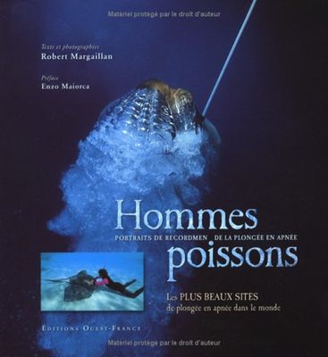 Couverture du livre Hommes poisson : portraits de recordmen de la plongée en apnée